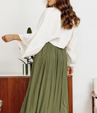 Jupe longue Mery plissée