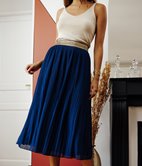 Jupe longue Mery plissée