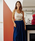 Jupe longue Mery plissée