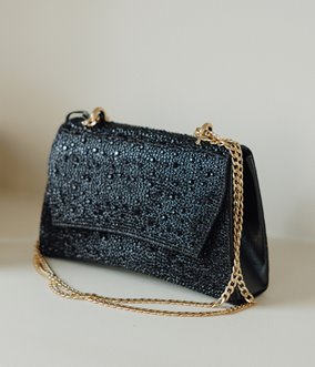 Pochette à paillette New york
