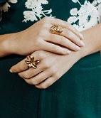 Bague en acier inoxydable Linah