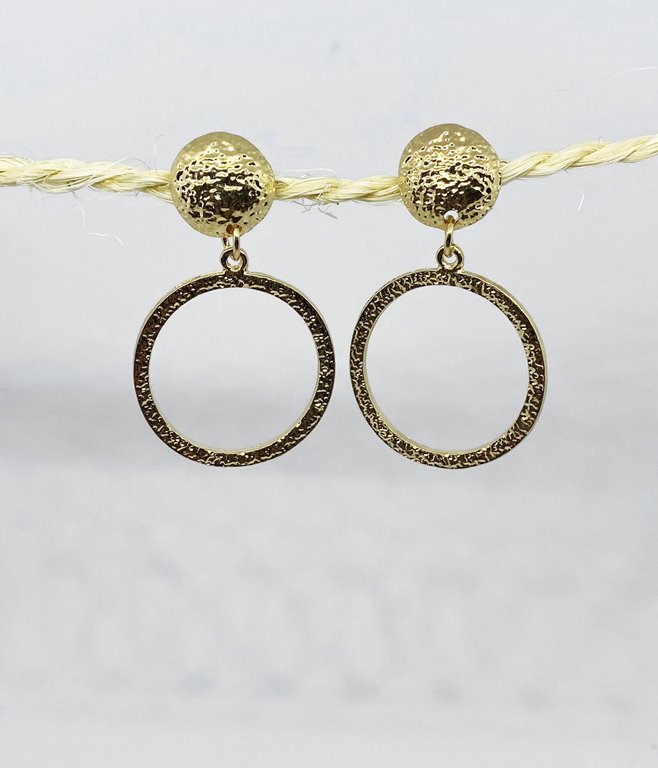 Boucles d'oreilles anneaux pendantes