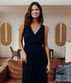 Robe longue Constance plissée