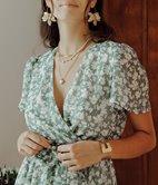 Robe cache-coeur Sophia