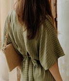 Top court à rayures