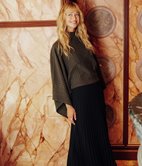 Jupe longue Luiz plissée