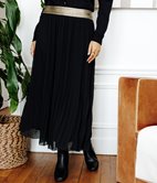 Jupe longue Mery plissée