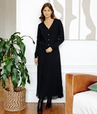 Jupe longue Mery plissée