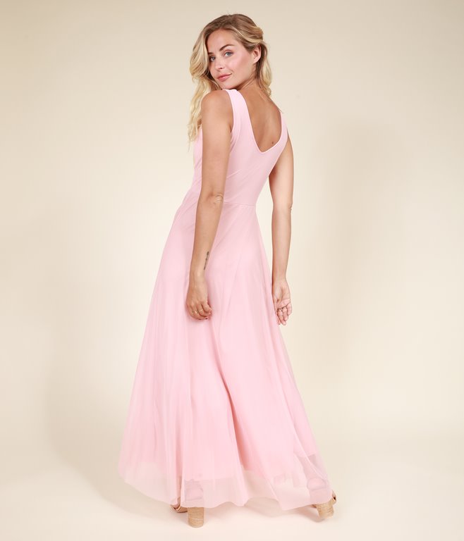 tulle robe long