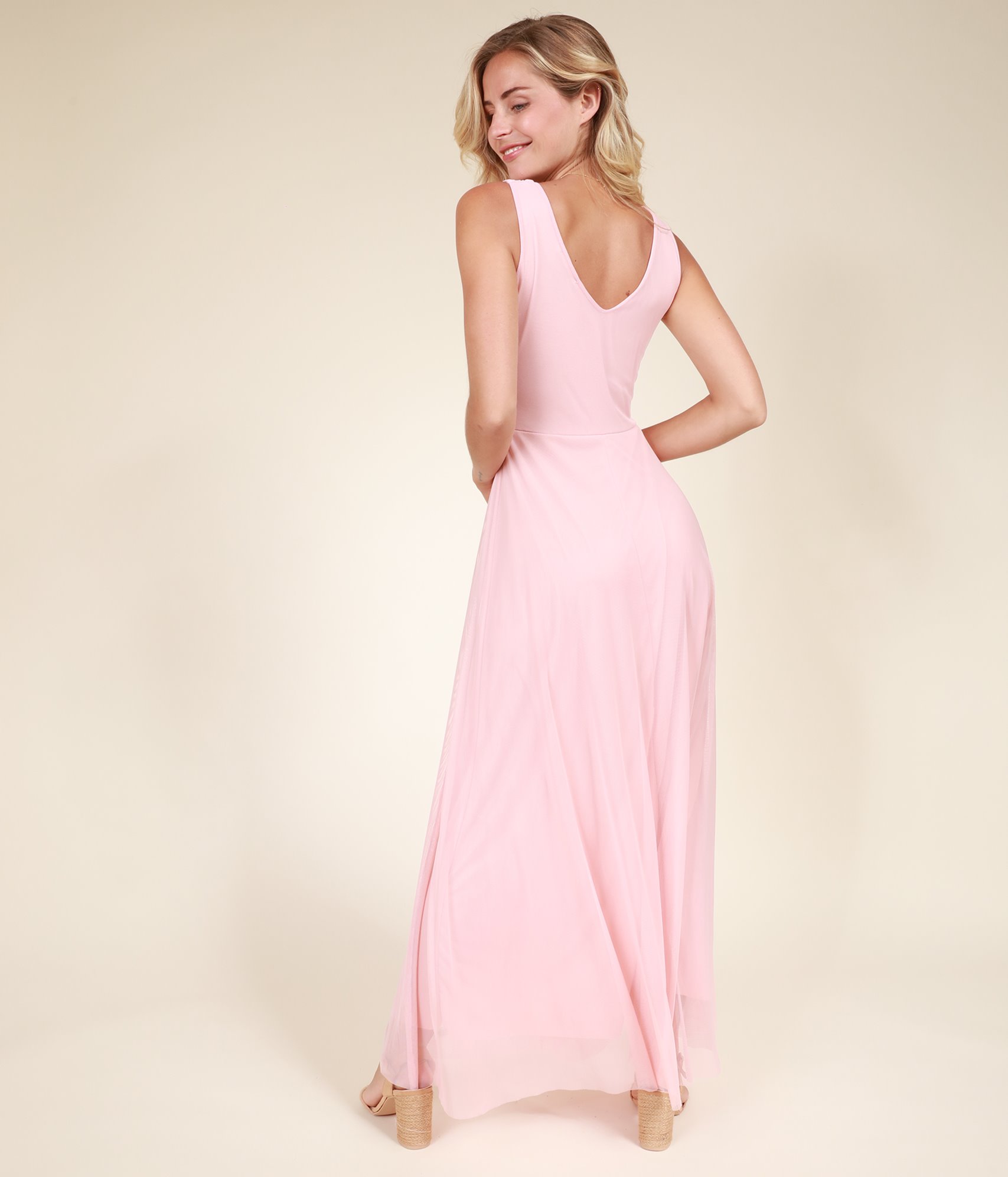 tulle robe long