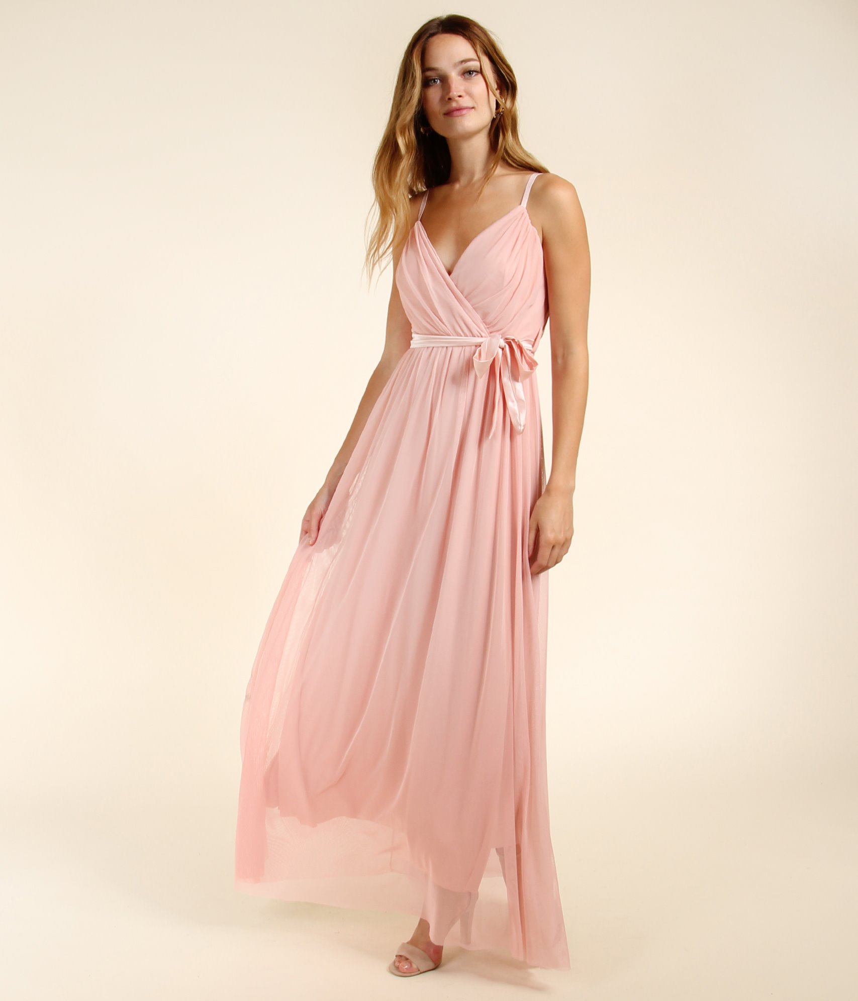 tulle robe long