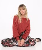 Pull en maille ajourée