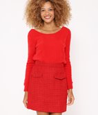 Jupe courte effet tweed