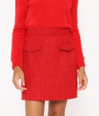 Jupe courte effet tweed