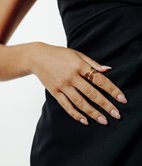 Bague en acier inoxydable Bianca