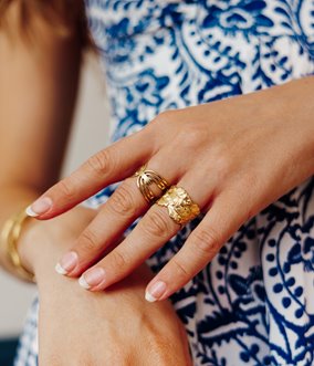 Bague en acier inoxydable Bianca