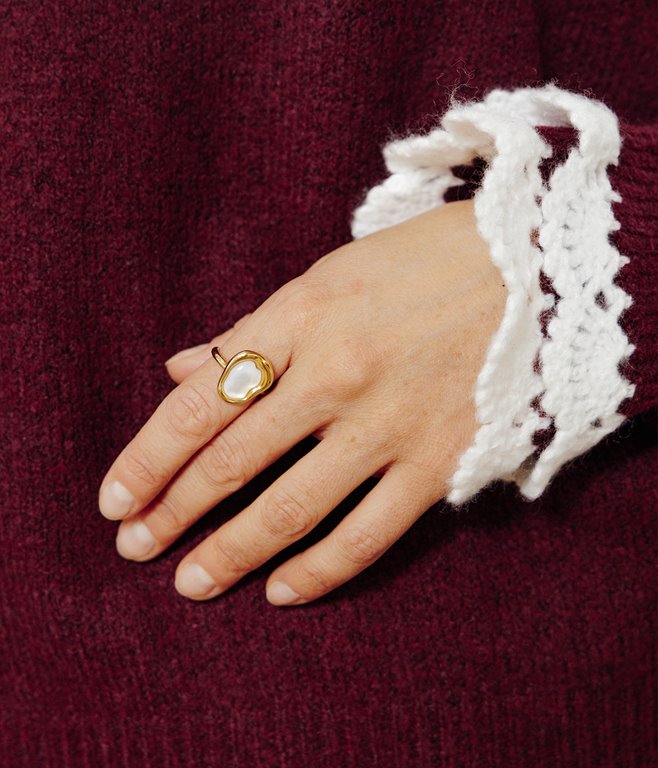 Bague en acier inoxydable Eryne