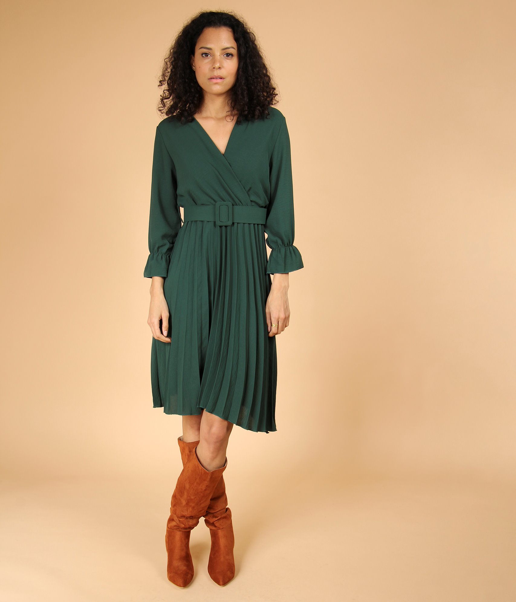 Wrap Dress Robe PlissÃ©e Col V Mango Robe Robe Zara PlissÃ©e Robe