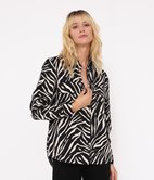 Chemise à poches zébrée