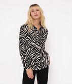 Chemise à poches zébrée