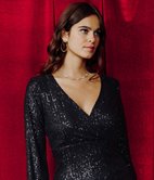 Robe Shiny cache-coeur