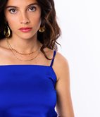 Robe portefeuille satinée