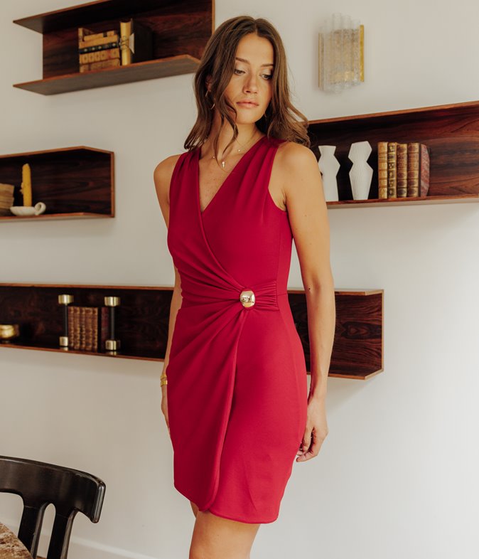 Robe drapée Christy