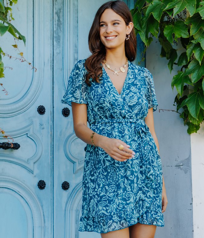 Robe Esther cache-coeur