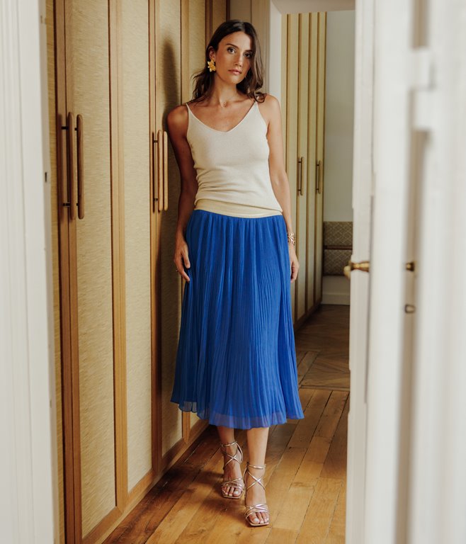Jupe longue Joelle plissée