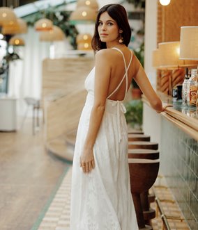 Robe longue Camille dos nu