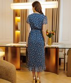 Robe longue Emma cache-coeur