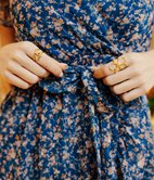 Robe longue Emma cache-coeur