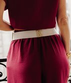 Ceinture tressée noeud