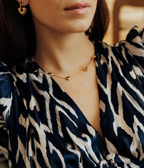 Collier coeur en acier inoxydable Archie