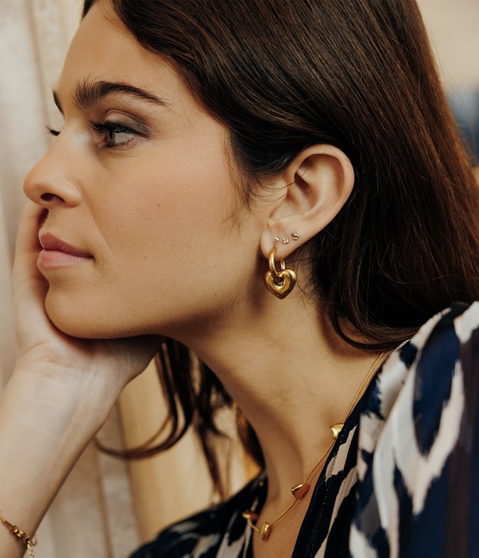 Boucles en acier inoxydable Inaya