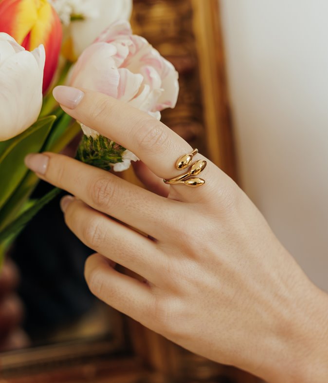 Bague en acier inoxydable Mia