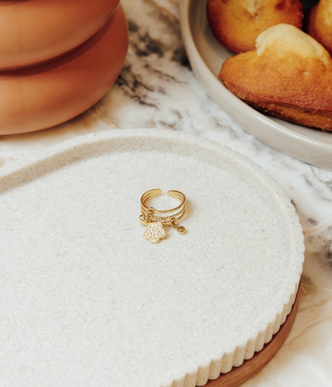 Bague en acier inoxydable Angela