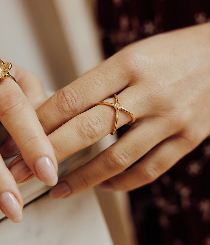 Bague en acier inoxydable Stella