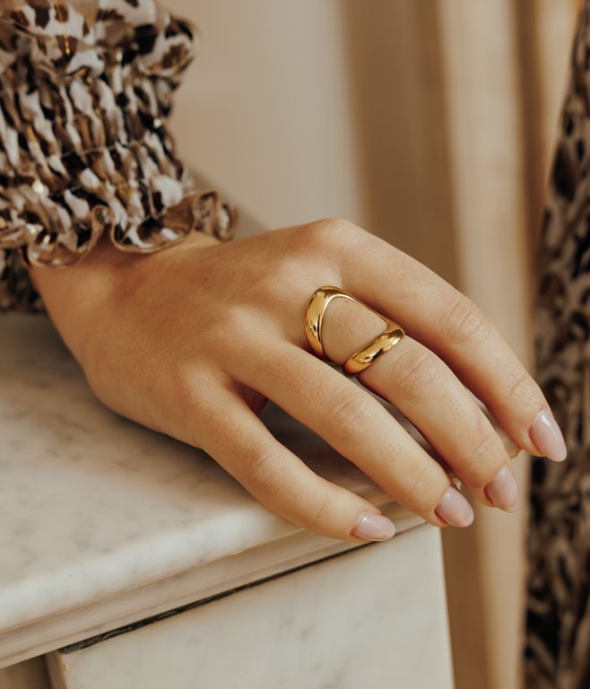 Bague en acier inoxydable Louna