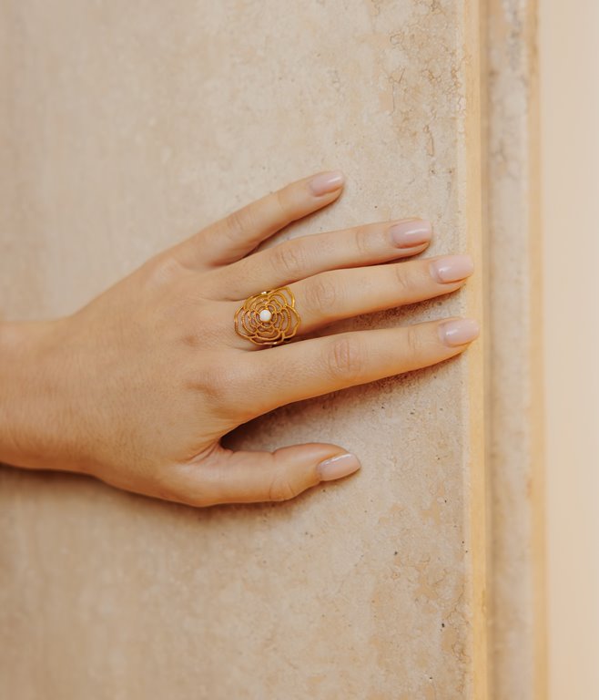 Bague en acier inoxydable Romy