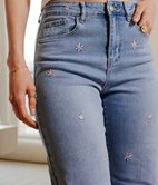 Jean large Monia brodé