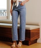 Jean large Monia brodé