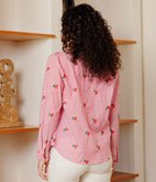 Chemise Gabrielle rayée cerises