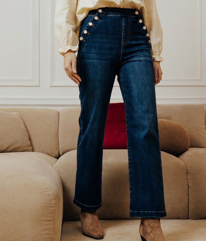 Jean large à pont Zoé