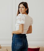 Top Marion à dentelle