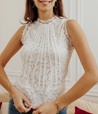 Top Barroque à dentelle