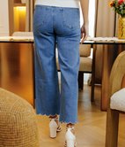 Jean large Victoire brodé