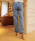 Jean large Diane brodé