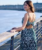 Robe longue Cosmo dos nu