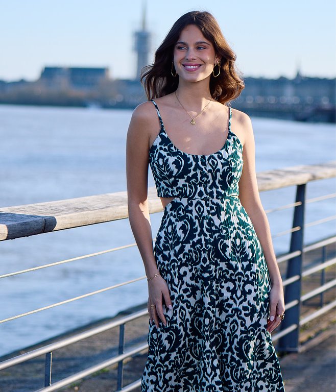 Robe longue Cosmo dos nu